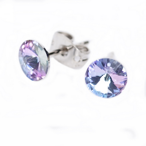 Сережки Dr.Biju Риволо 6,2мм Светлий витраль