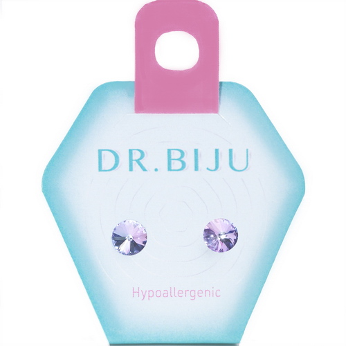 Сережки Dr.Biju Ріволо 6,2мм Світлий вітраль