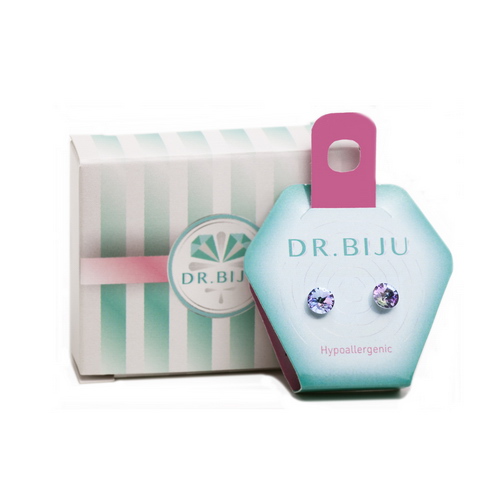 Сережки Dr.Biju Ріволо 6,2мм Світлий вітраль