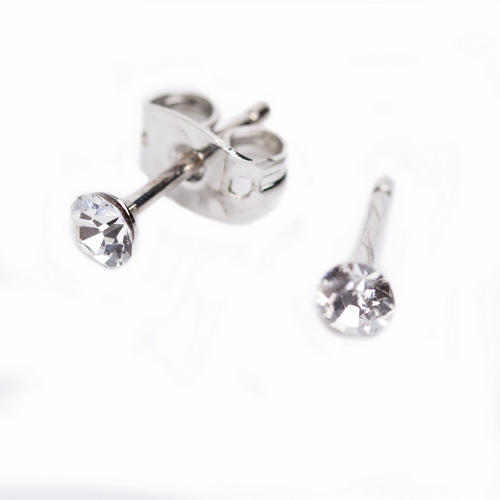 Сережки Dr.Biju Сириус 3,3мм Кристалл