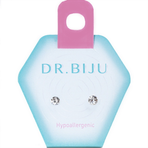 Сережки Dr.Biju Сіріус 3,3мм Кришталь