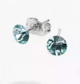 Сережки Dr.Biju Сіріус 5,3мм Аквамарин