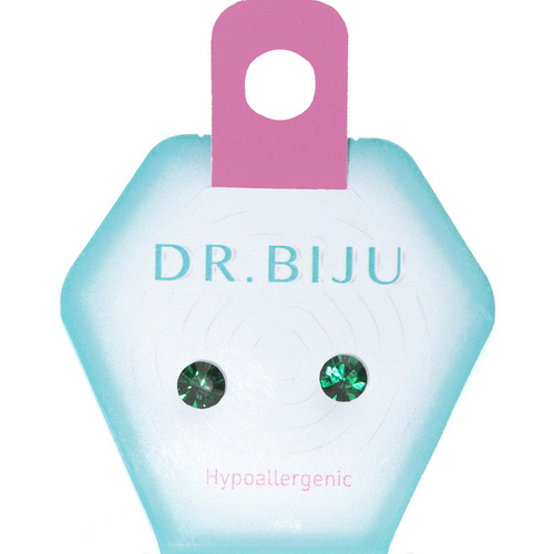 Сережки Dr.Biju Сіріус 5,3мм Емеральд