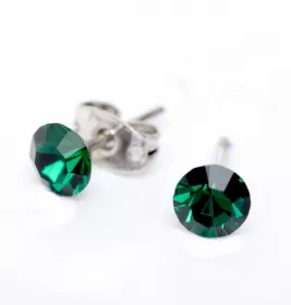 Сережки Dr.Biju Сіріус 5,3мм Емеральд