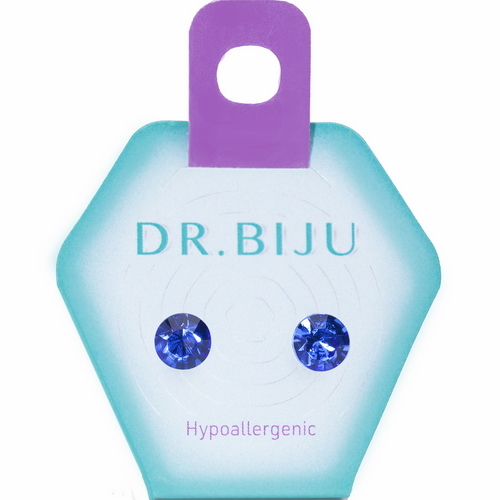 Сережки Dr.Biju Сіріус 7,1мм Сапфір