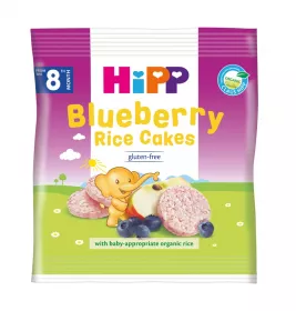 Хлібці HIPP 3569 Органічні рисові с чорницею та яблуком 30г