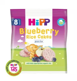 Хлібці HIPP 3569 Органічні рисові с чорницею та яблуком 30г