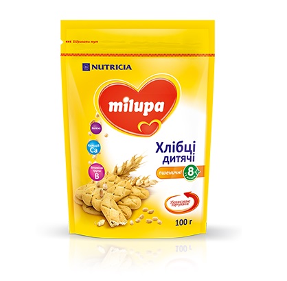 Хлібці Milupa дитячі пшеничні 100г