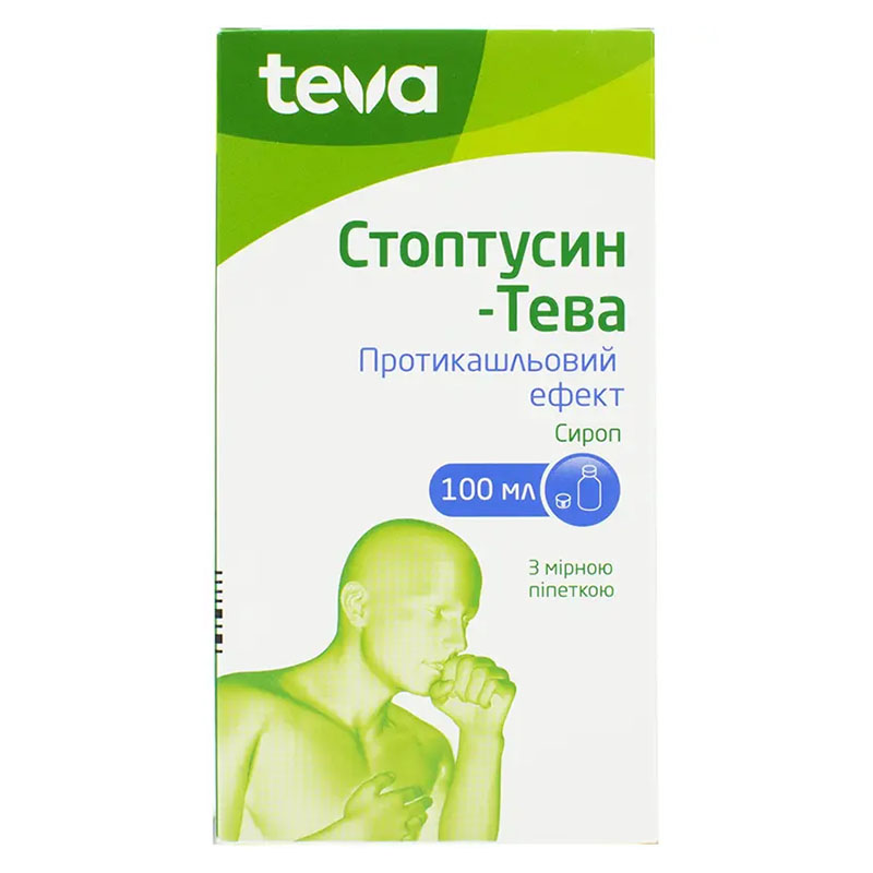 Стоптусин-Тева сироп по 100 мл у флаконі 1 шт.