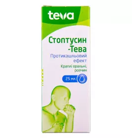 Стоптуссин-Тева капли по 25 мл во флаконе 1 шт.