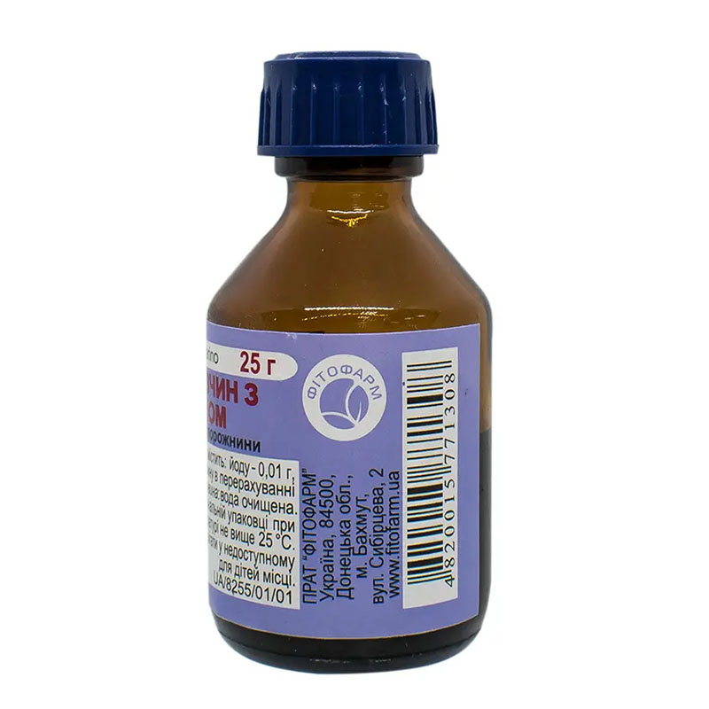 Люголь с глицерином раствор по 25 мл во флаконе - Фитофарм