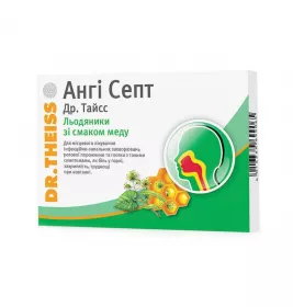 Ангі Септ Др Тайсс льодяники зі смаком меду 24 шт. (12х2)
