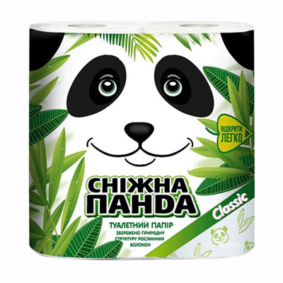 *Папір туалетний Сніжна Панда Класик №4