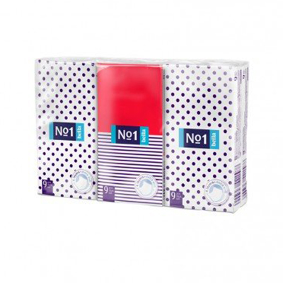 Хусточки Белла гігієнічні 4-и шарові носові №1