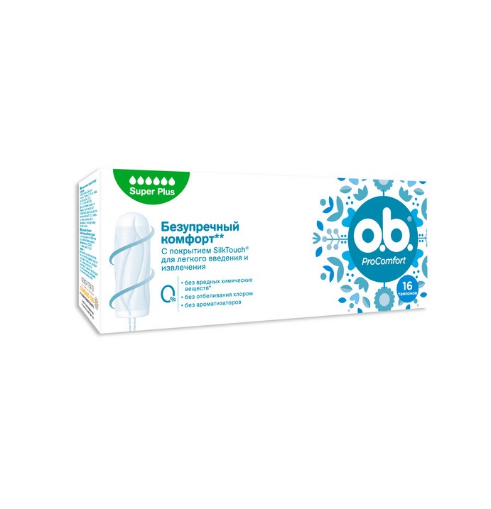 Тампоны O.b. ProComfort Super Plus №16 Тампоны O.b. ProComfort Super Plus №16