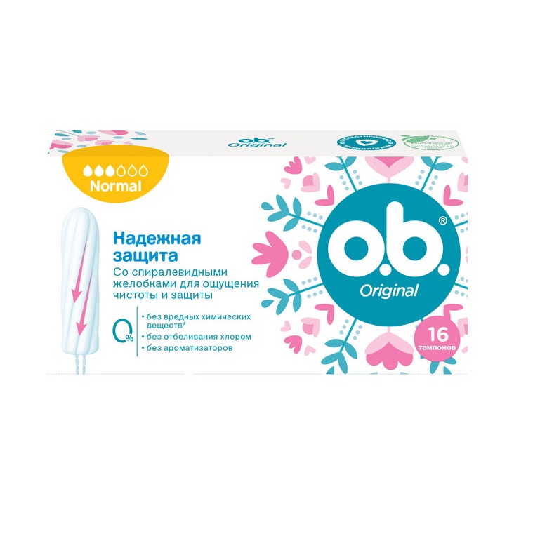 Тампоны O.b. Original Normal №16 Тампоны O.b. Original Normal №16