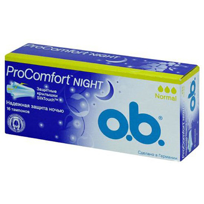*Тампони O.b. ProComfort Night Normal №16