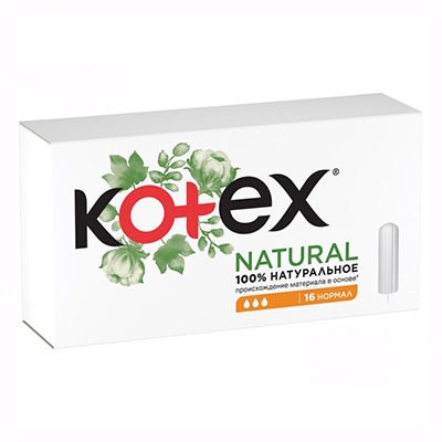 Тампони Kotex нормал Natural №16