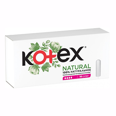 Тампоны Kotex супер Natural №16 Тампоны Kotex супер Natural №16
