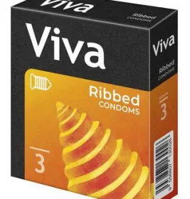 *Презервативи VIVA ребристі №3