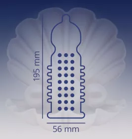 Презервативи Contex Extra Sensation з великими точками і ребрами №12