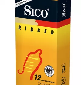 *Презервативы SICO Ribbed  ребристые №12