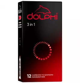 Презервативи Dolphi Три в одному №12