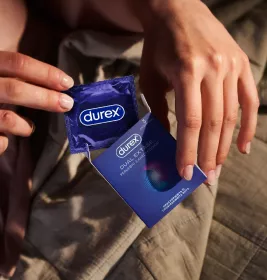 Презервативы Durex Dual Extase рельефные с анестетиком №3