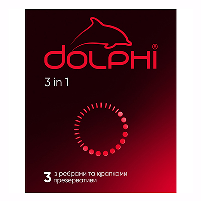 Презервативы Dolphi Три в одном №3 Презервативы Dolphi Три в одном №3