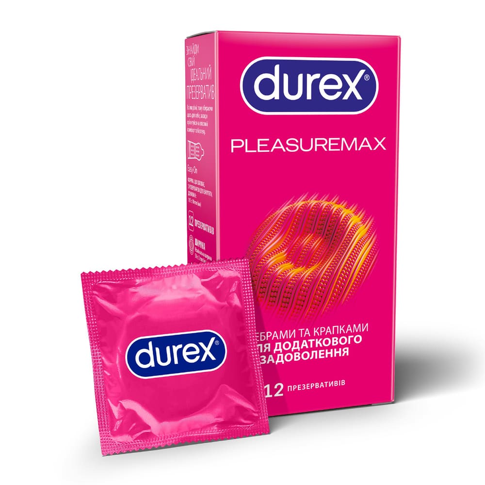 Презервативы Durex Pleasuremax рельефные №12