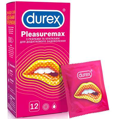 Презервативи Durex Pleasuremax рельєфні №12