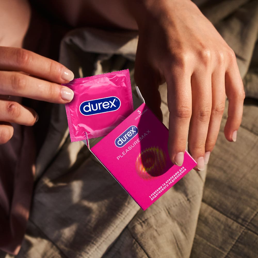 Презервативы Durex Pleasuremax рельефные №3