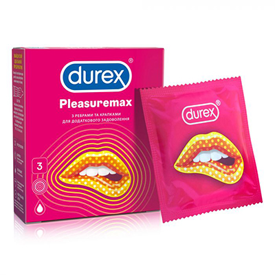 Презервативи Durex Pleasuremax рельєфні №3