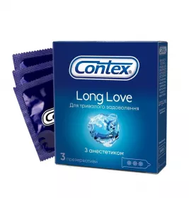 Презервативы Contex Long Love с анестетиком №3