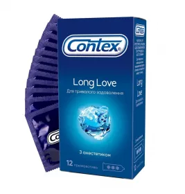 Презервативы Contex Long Love с анестетиком №12