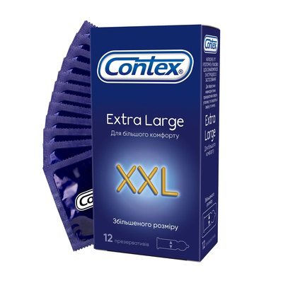 Презервативы Contex Extra Large увеличенные №12 Презервативы Contex Extra Large увеличенные №12