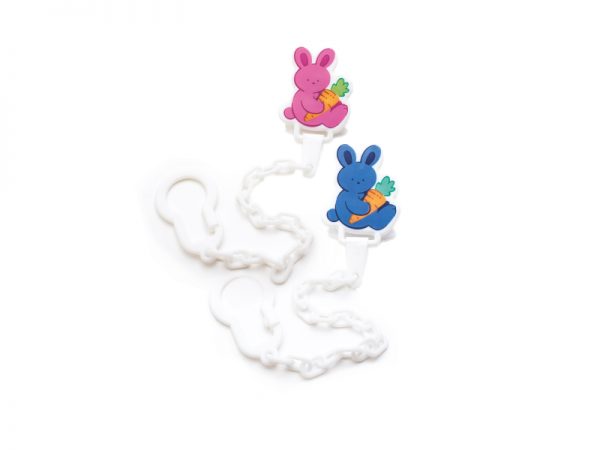 Ланцюжок Lindo для пустушки на кліпсі Зайченя