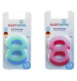 Зубне кiльце Baby-nova рельєфне