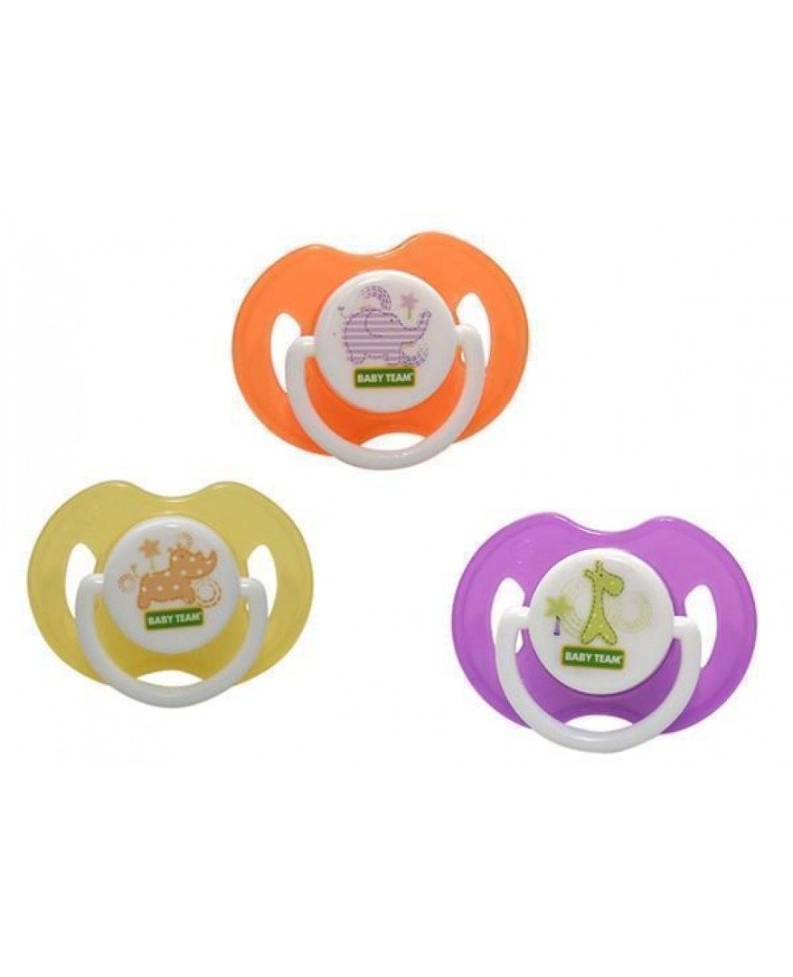 Пустушка Baby Team 3120 силіконова класична, 1шт. 0+, арт. 3120