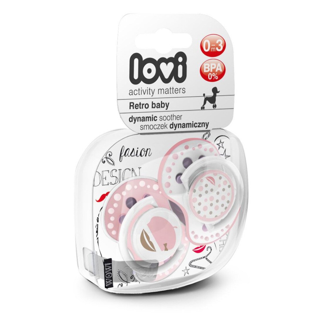 *Пустушка Lovi 22/803 силіконова динамічна Basic 0-3 м 2 шт