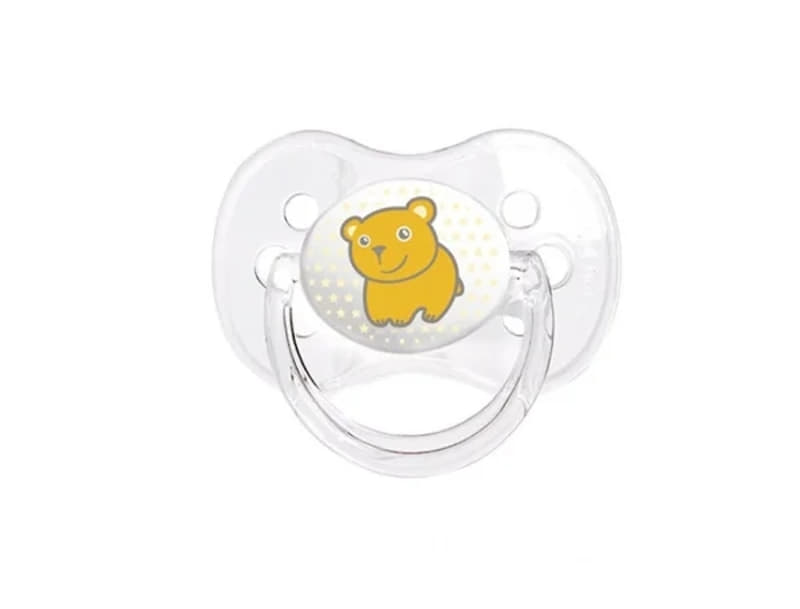 *Пустышка Canpol 22/531 силикон.симетр 0-6м прозр