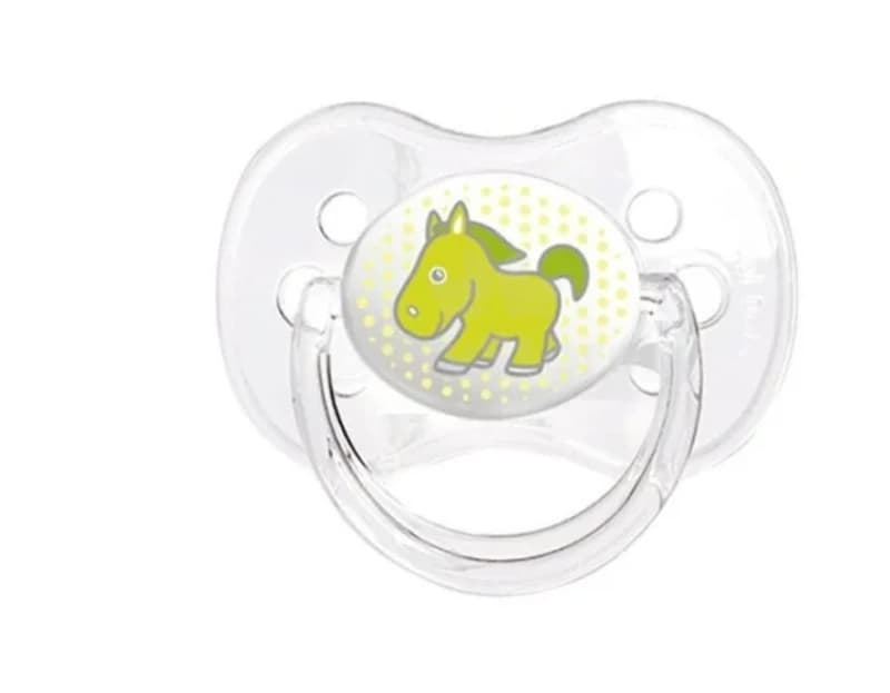 *Пустышка Canpol 22/533 силикон.симетр 18м+ прозр