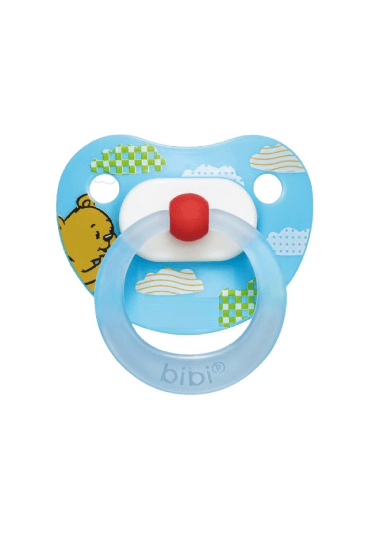 *Пустушка Bibi 110963 силіконова Blue&White 6-12 міс М