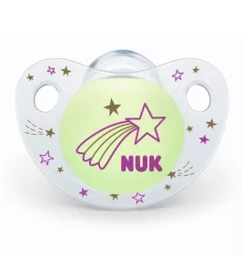 *Пустышка Nuk Trendline Day&Night силикон р.2
