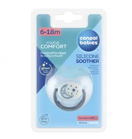 *Пустышка Canpol силиконовая ортодонтическая Night Dreams 6-18 м 1 шт
