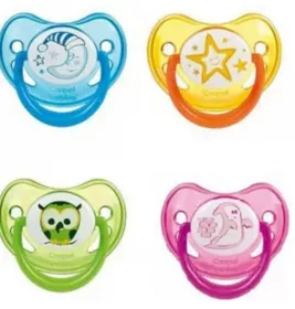 *Пустышка Canpol силиконовая ортодонтическая фрукты 0-6 месяцев