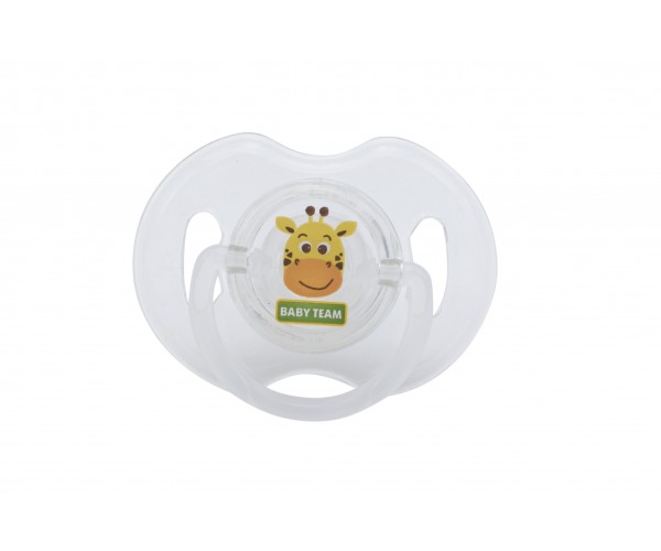*Пустушка Baby Team 3100 силіконова ортодонтична 0+ TRITAN-пластик
