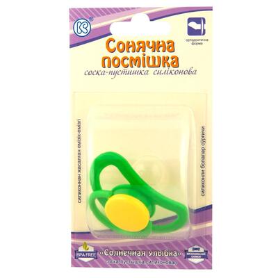 Соска-пустишка Flowers of life Сонячна посмішка силік.ортод.в інд.уп.