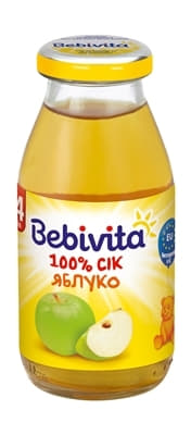 *ДУБЛЬ Сік Bebivita 1865 Яблуко 200мл