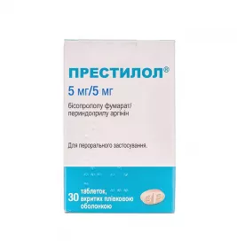 Престилол таблетки по 5 мг/5 мг 30 шт.